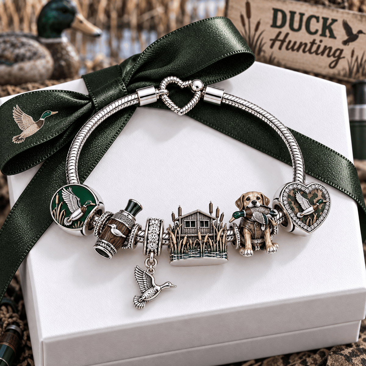 DHT Silver Charm Bracelet Set VTH