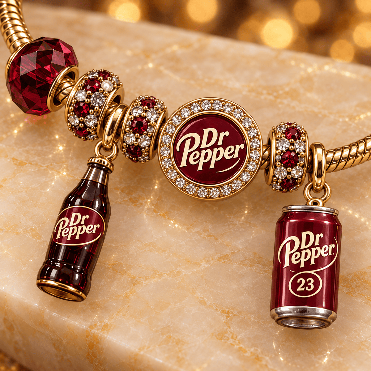 DPR Gold Charm Bracelet Set PNPA