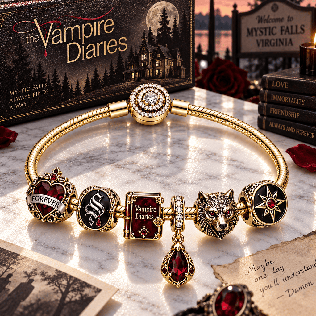 TVD Gold Charm Bracelet Set PTT