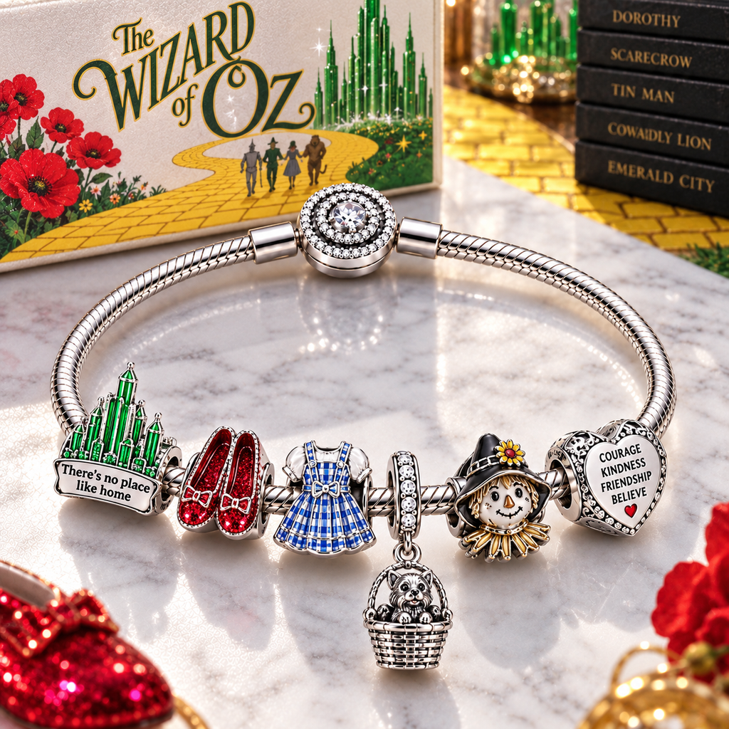TWOZ Silver Charm Bracelet Set PTT