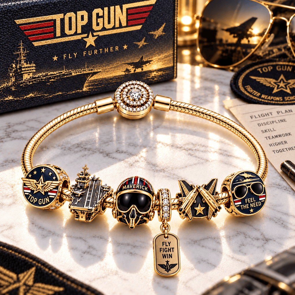 TG Gold Charm Bracelet Set PTT
