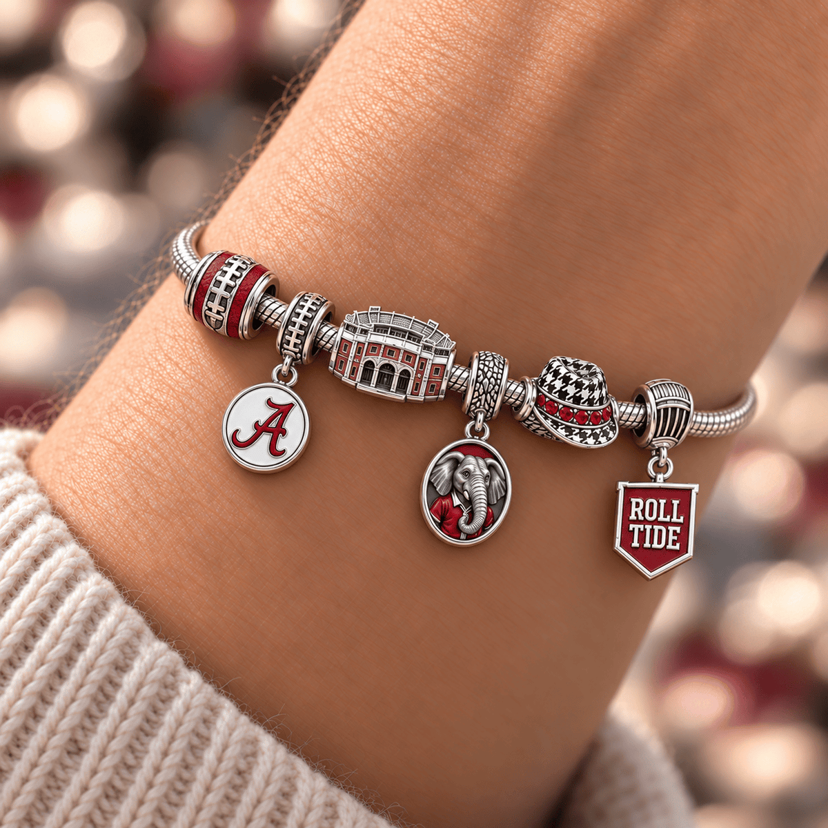ACT Silver Charm Bracelet Set HQH