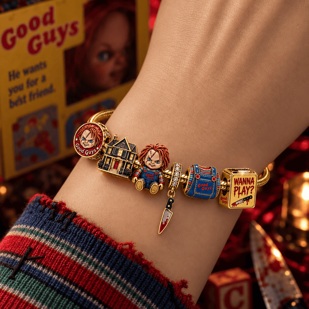 CKY Gold Charm Bracelet Set PTT