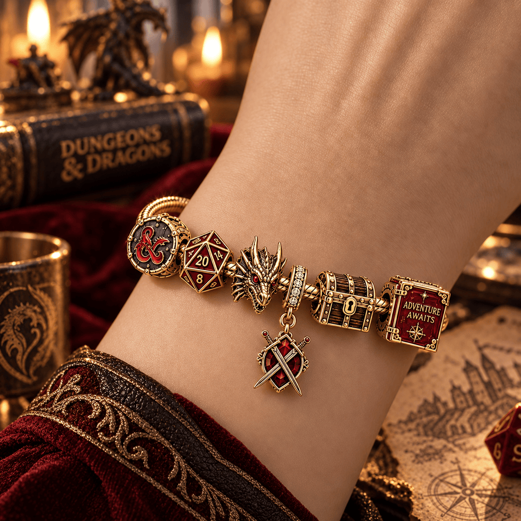 DNDG Gold Charm Bracelet Set PTT