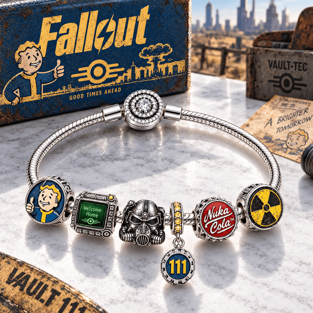 FOG Silver Charm Bracelet Set PTT