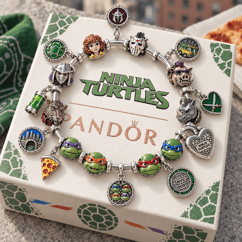 NJT Silver Charm Bracelet Set PTKL