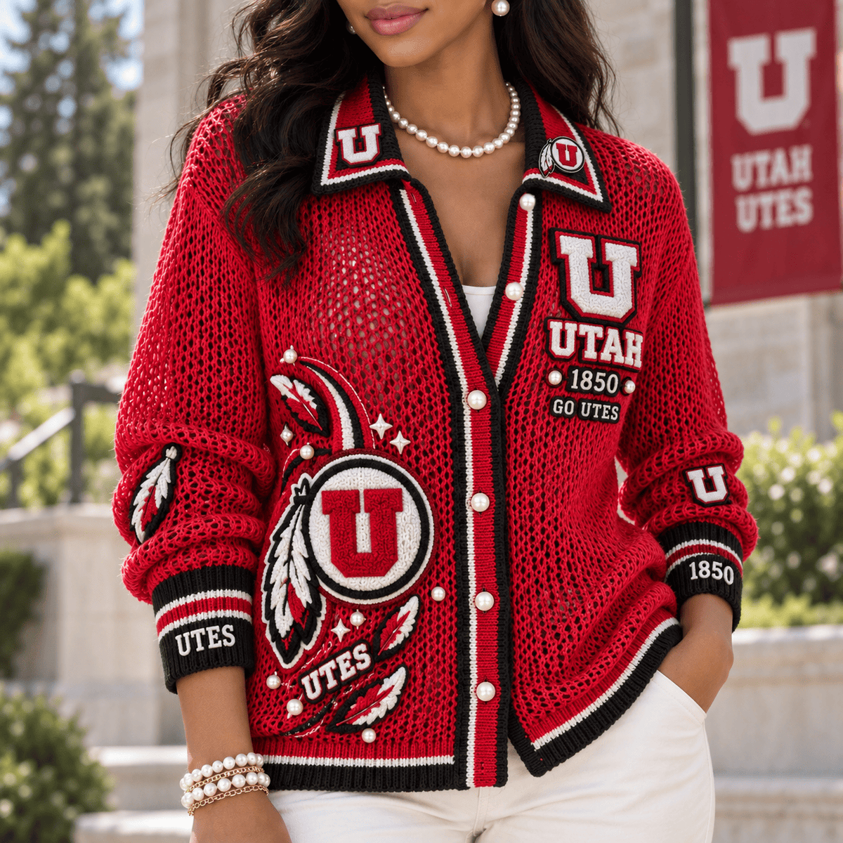 UTUT Women’s Open-Knit Cardigan HTTT