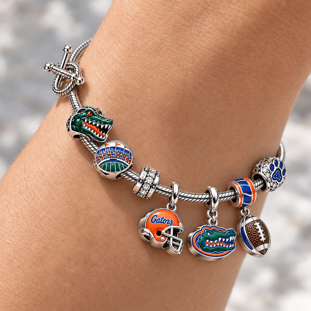 FGT Silver Charm Bracelet Set NTTB