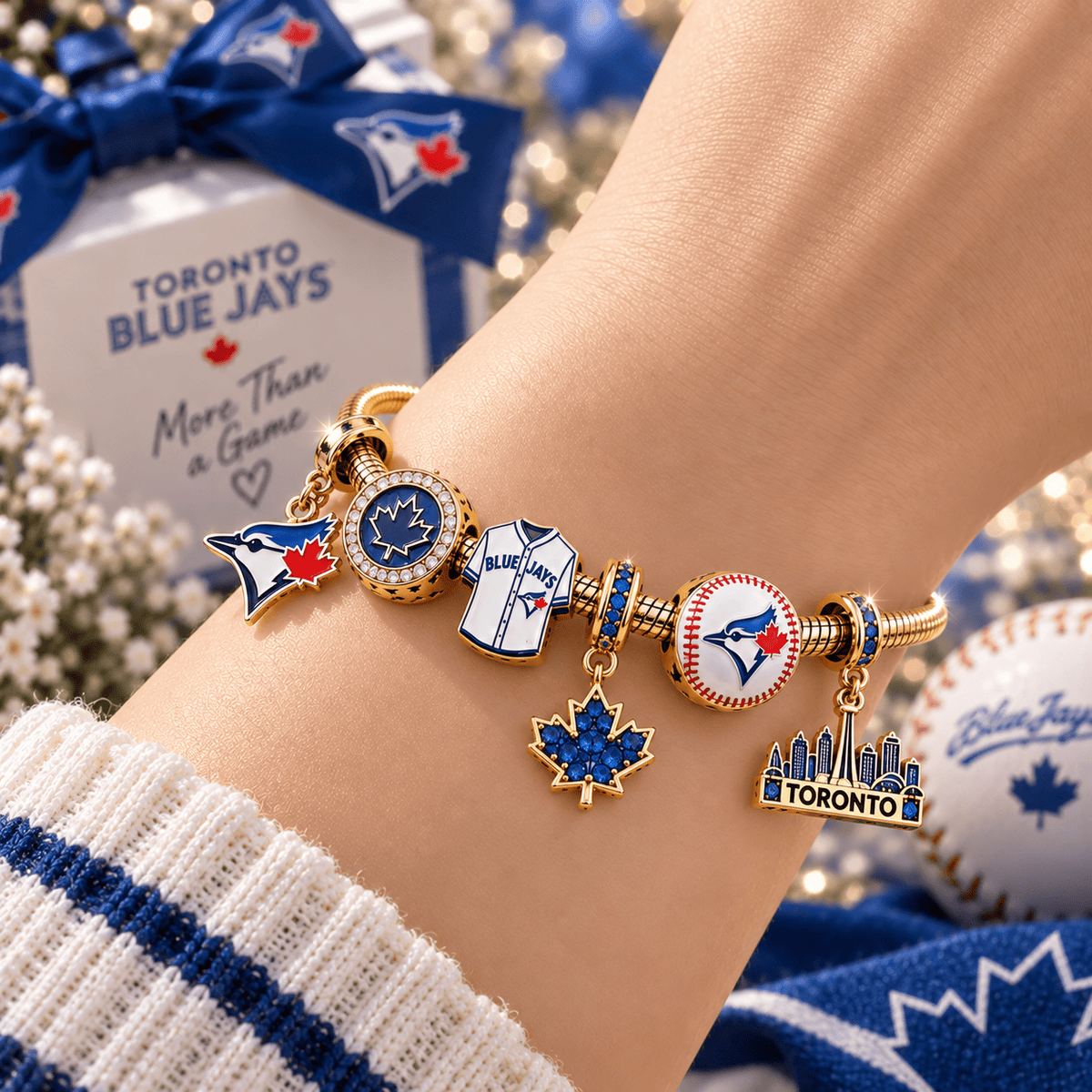 TBJ Gold Charm Bracelet Set TTN