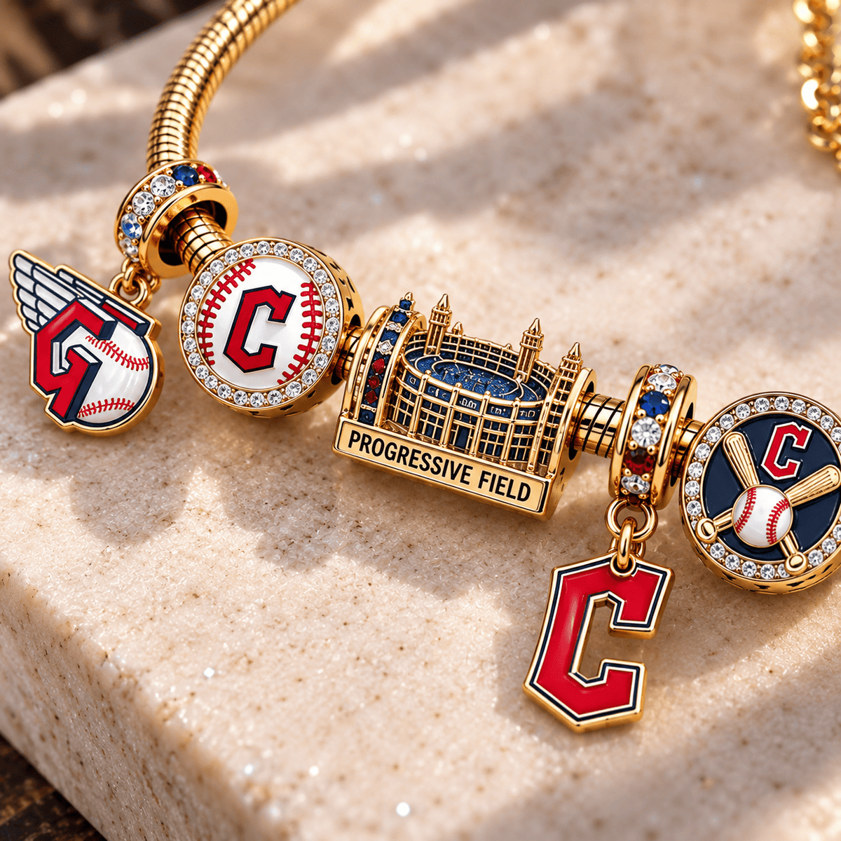 CLG Gold Charm Bracelet Set TTN