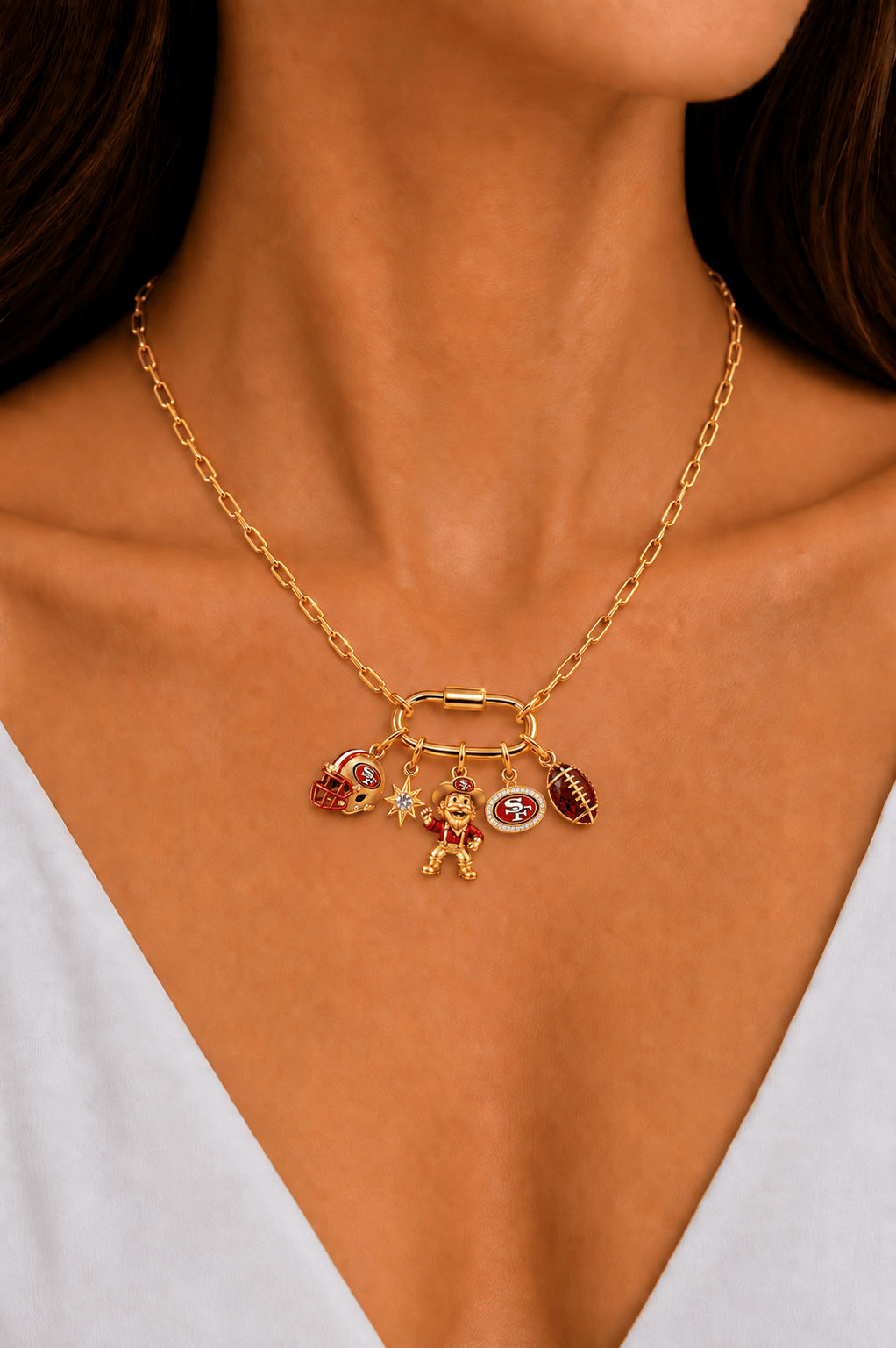 SF49 Solid Gold Chain with Diamond Pendant TMH