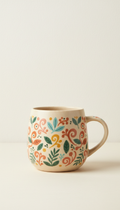 Hand-Illustrated Ceramic Mug With Whimsical Art